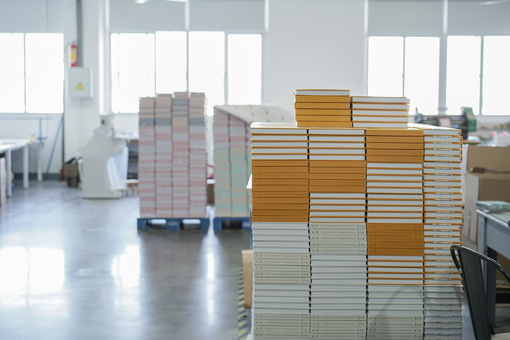 Bespokey Stationery team working on stationery production