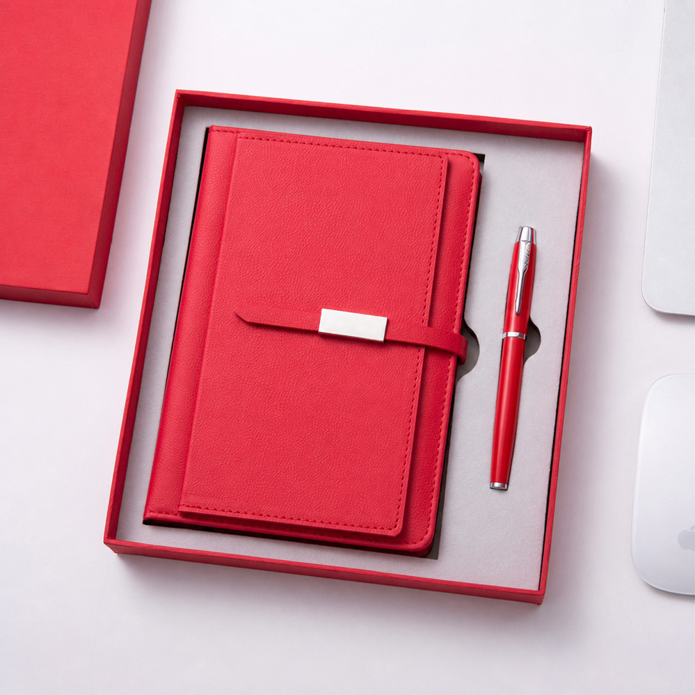 Organizer Notebook & Metal Pen Gift Set