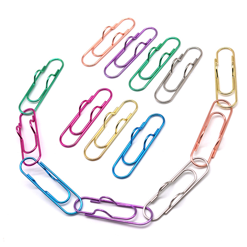 Oversized Electroplated Metal Paper Clip