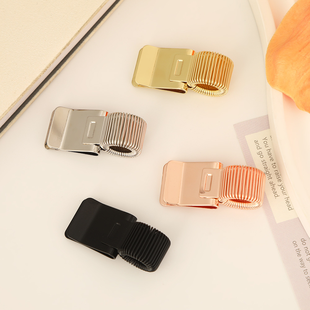 Stainless Steel Spring-Clip Pen Holder