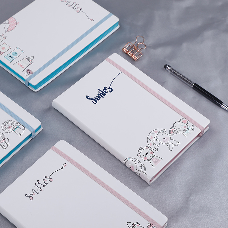 Vegan Leather Hardcover Notebook with Colored Page Edges