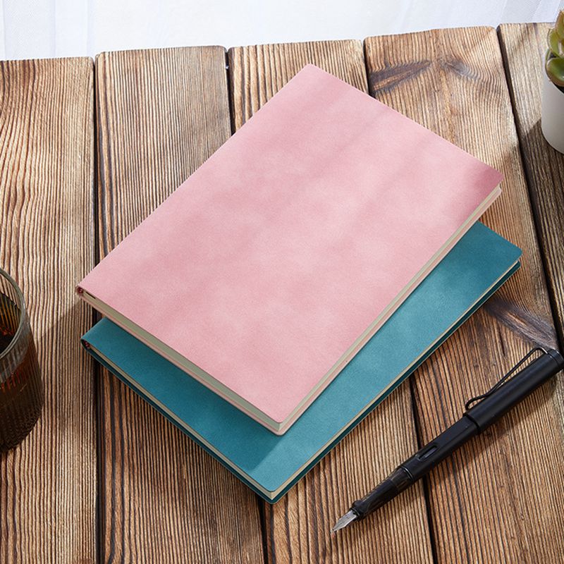 Nubuck-Feel Vegan Leather Softcover Notebook