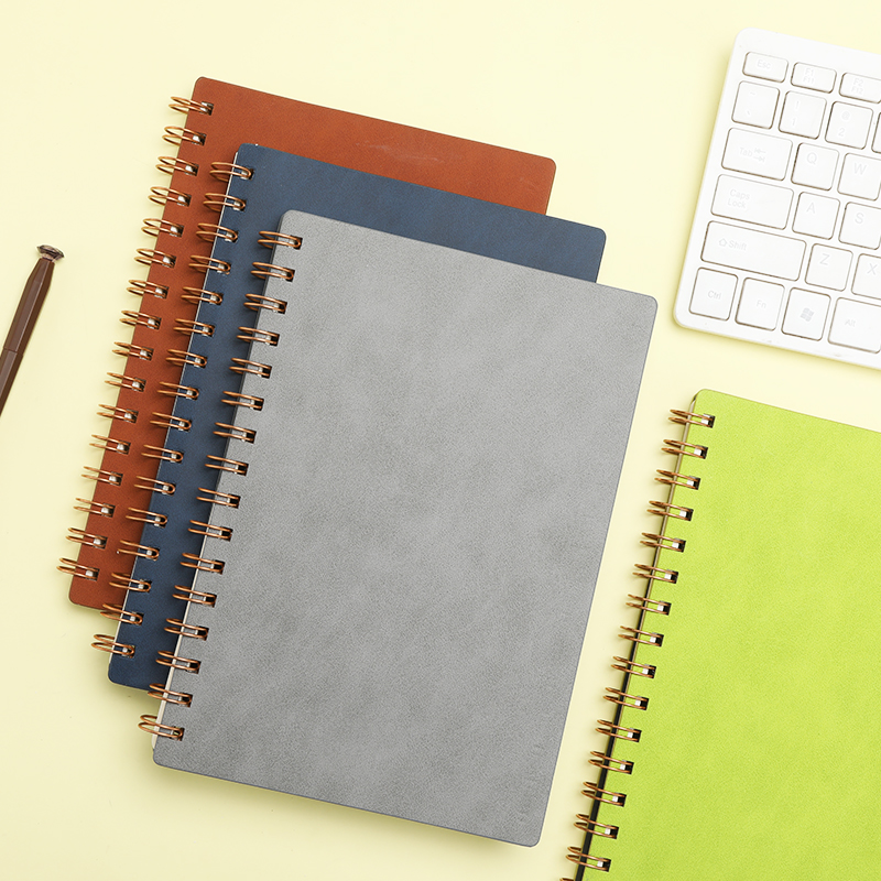 Vegan Leather Spiral Softcover Notebook