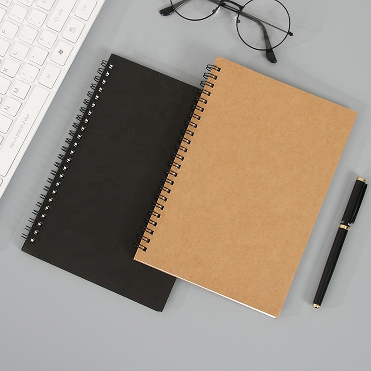 Kraft Paper Spiral Softcover Notebook
