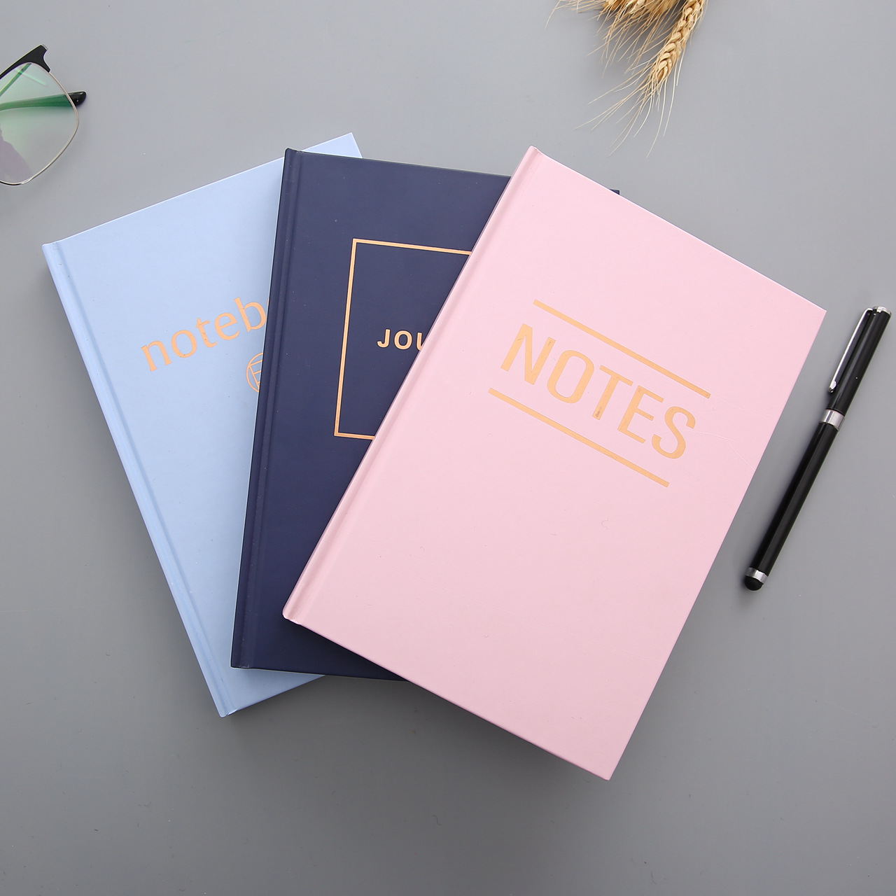 Square-Spine Coated Paper Hardcover Notebook
