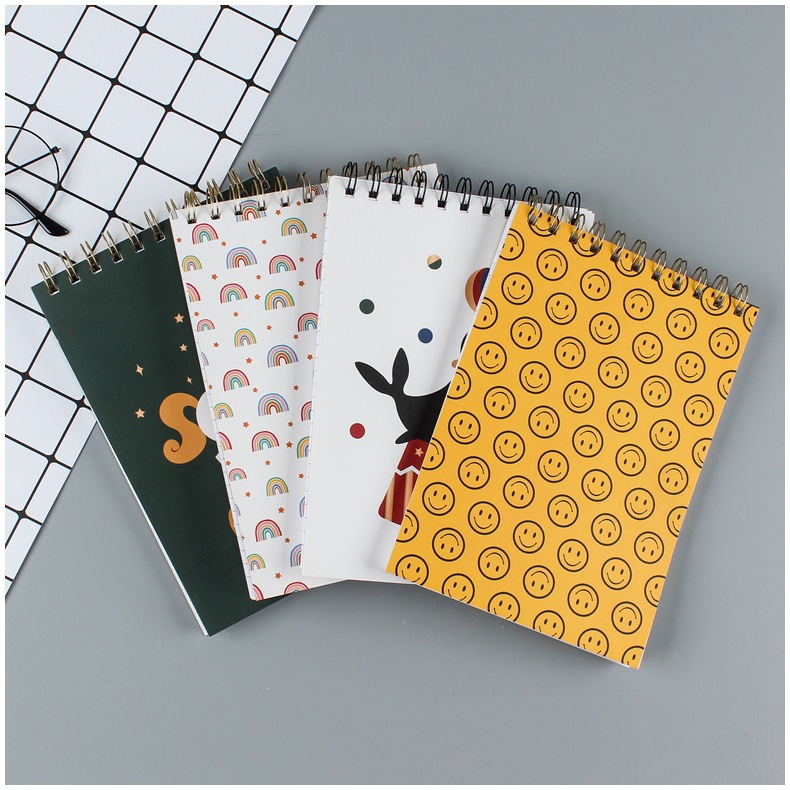 Top-Bound Coated Paper Spiral Notebook
