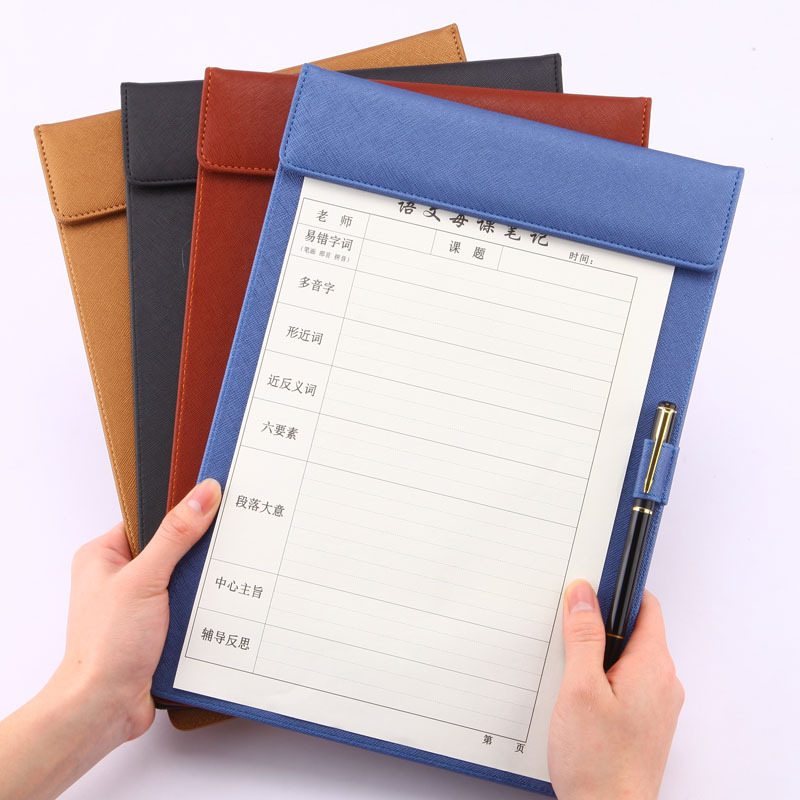 Vegan Leather Hardcover Notepad with Top Magnet