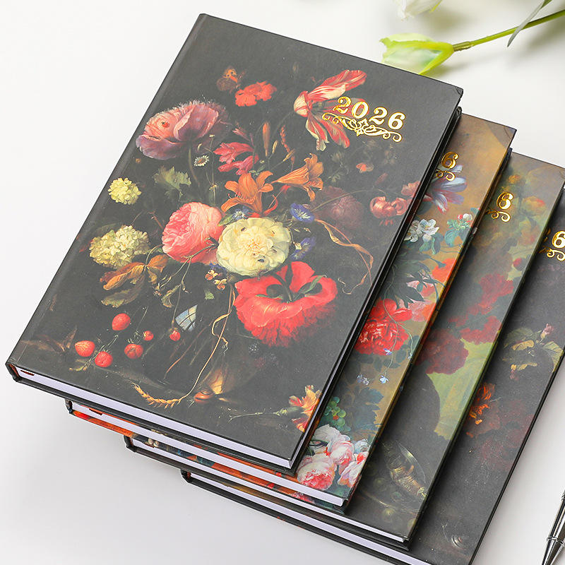 Floral Coated Paper Yearly Planner