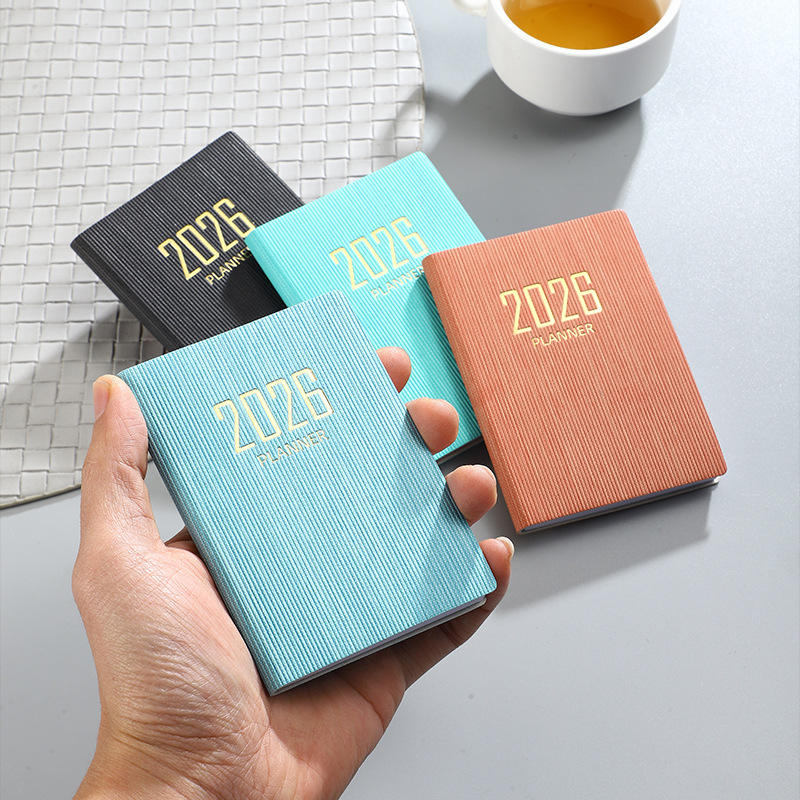 Pocket-Size Vegan Leather Softcover Planner