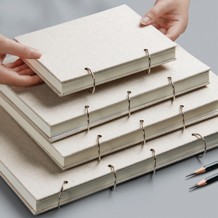 Linen Hardcover Ring-Bound Sketchbook