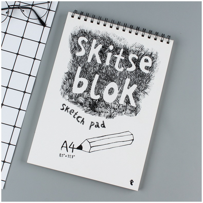 Top-Bound Canvas Spiral Sketchbook